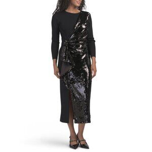 SHOSHANNA Jet Delta Maxi Dress